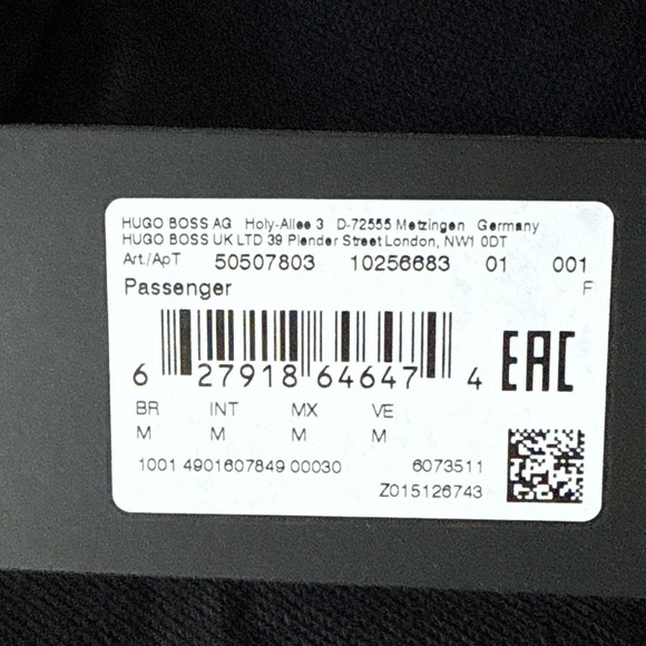 HUGO BOSS POLO BLACK PASSENGER Size Medium 50507803 SLIM FIT - Picture 6 of 10